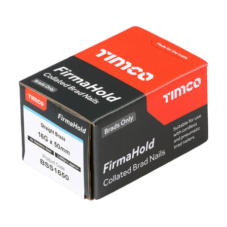 FirmaHold 16g x 50 Brad/ ST/ST A2 *NO GAS* BSS1650 (Paslode compatible) 2000 nails per box