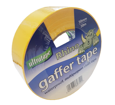 50mm (2") x 50 metre Gaffa/Gaffer Tape Yellow