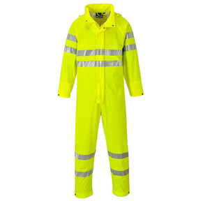 Portwest Sealtex Ultra Hi-viz Waterproof Rain Coverall, Yellow, Small