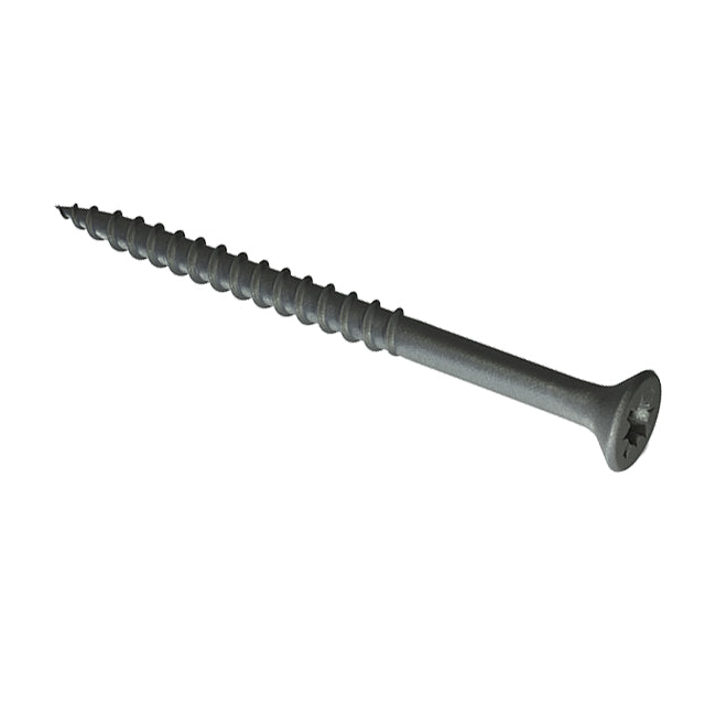 Deck-Tite 4 x 40mm Countersunk Pozi PZ2 Woodscrew, Net Coat Green. TFDT08112