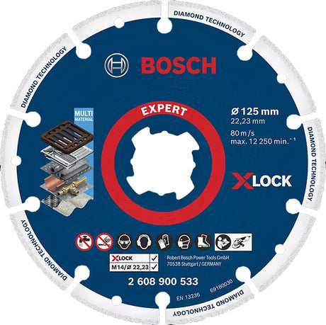 Bosch 125mm X-Lock Expert Diamond Cutting Disc P/No. 2 608 900 533