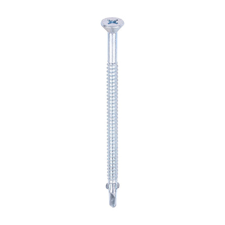 Timco 5.5 x 100mm Countersunk Self Drill Screws, Timber To Metal 1.2-3.0mm, Bright Zinc Plated, No3. Phillips Drive