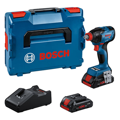 Bosch GDX 18V-210 C Impact Driver / Wrench with 2 x 4ah Batteries in L-Boxx