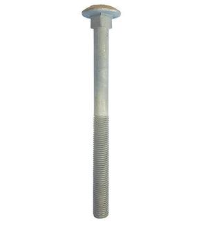 M10 x 30 Galvanised Carriage / Coach / Cup Square Bolts (Bolt Only) DIN 603/934