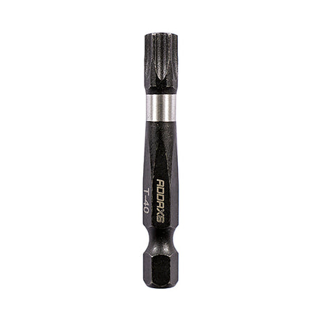 T40 x 50mm Addax X6 Impact Screwdriver Bit (Pack of 5) 40TX50X6