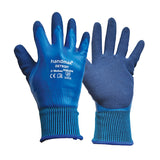 Handmax Detroit Lite Grip PU Coated Waterproof Gloves, Blue Size 10 (XL)