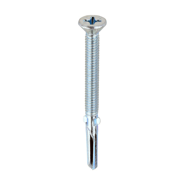 Timco 5.5 x 65mm Countersunk Self Drill Screws, Timber To Metal 3.0-12.0mm, Bright Zinc Plated, No3. Phillips Drive