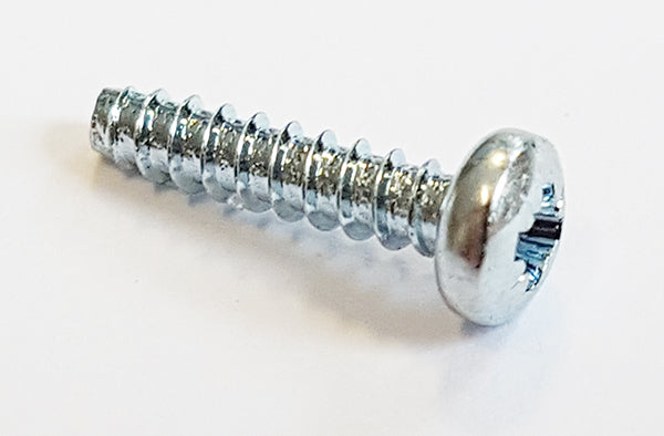 8 x 5/8" (4.2 x 16mm) Self Tapping Screw, Pan Pozi No.1 B, Steel Bright Zinc Plated, DIN 7981F
