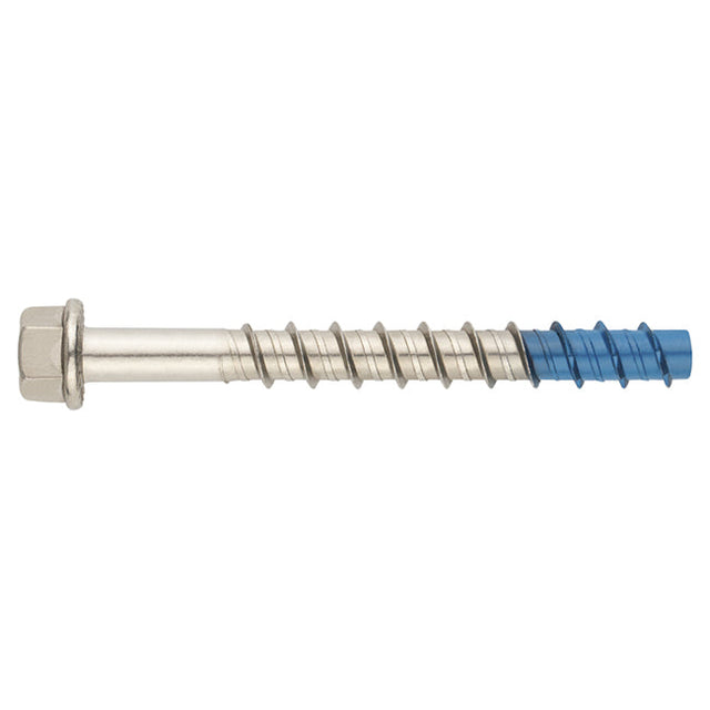 M8 x 80 Hex Flange Bimetal Concrete Anchor, Stainless Steel A4, TXE08080