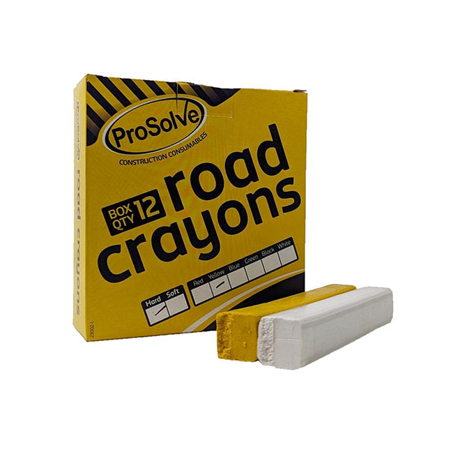Prosolve Hard Road Crayons Black (Box of 12)