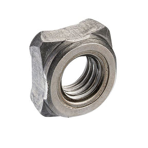 M8 Mild Steel Square Weld Nut, Self Colour