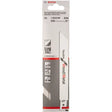 Bosch S922HF 150mm Sabre Saw Blade flexiable for wood 5-100mm and metal 3-12mm (Pack Of 5) P/No. 2 608 656 016