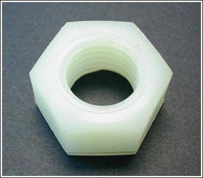 M5 Full Nut Nylon Grade 66 Natural White