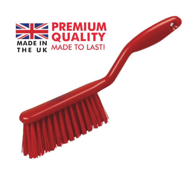 Red Stiff Bristle Plastic Hand Brush B862R