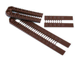 Brown Snap Wedge Packers 198mm x 42mm, sold in tubs of 100, Polypropylene