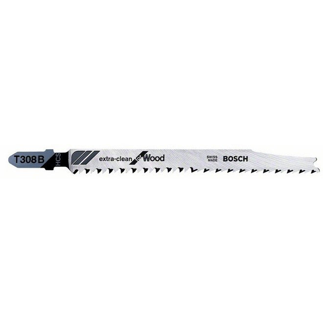 Bosch T308B 117mm Jigsaw Blades Expert for Wood (pack of 5) p/no 2 608 663 750