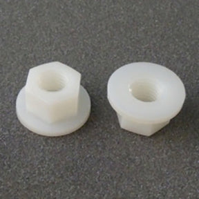 M8 Flange Nut Nylon Grade 66 Natural White