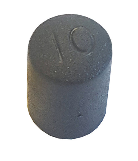 M8 x 13mm Black Plain Push On Plastic Stud / Studding Cap