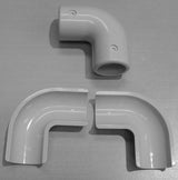 Grey 90 Degree Elbow (In two halves) MH90EG