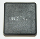 Black Unistrut P1/2240 Plastic End Caps 41mm x 41mm Deep Channel