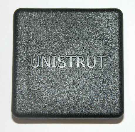 Black Unistrut P1/2240 Plastic End Caps 41mm x 41mm Deep Channel