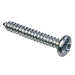 14 x 1 1/4" (6.3 x 32mm) Self Tapping Screw, Pan Pozi AB, Steel Bright Zinc Plated, DIN 7981C