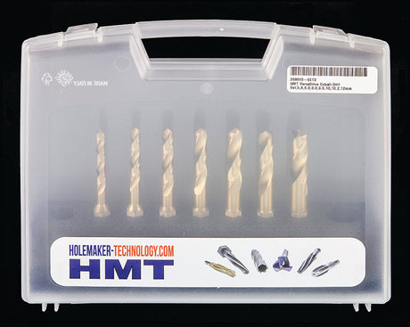 HMT Versa Drive 7 Piece HSS Drill Bit Set (5, 6.8, 8, 8.5, 10, 10.2 & 12mm) 209010-SET3