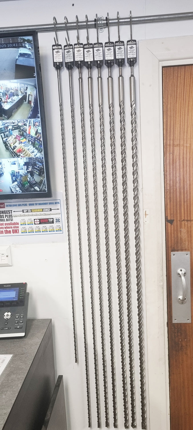 25 x 1500mm SDS-Plus Quad Tip Masonry Drill Bit