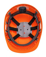 Orange Site Helmet with Chin Strap and Wheel PS55ORANGE