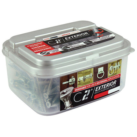 5.0 x 60 Timco Countersunk Recess C2 Exterior Woodscrews Zinc Tub of 180