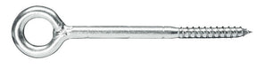 12mm x 230mm Welded Screw Eye, Steel Bright Zinc Plated