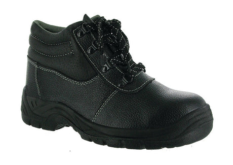 Size 12 Laced Safety Hiker Boot (Black)
