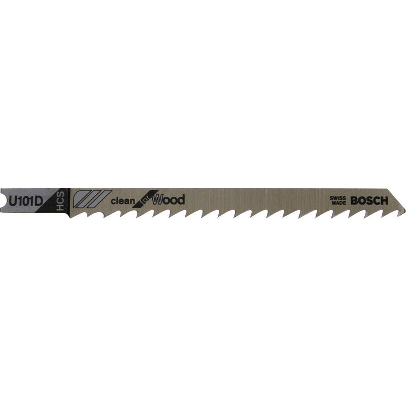 Bosch U101D 100mm Jigsaw Blade for wood 10-45mm (Pack Of 3) P/No. 2 608 637 723