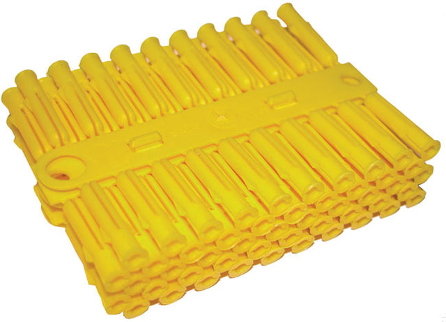 Yellow 5 x 25mm Talon Premium Plastic Wall Plugs / Drill Fixing (Drill size 5mm) Bundles of 100 or outer boxes of 2000