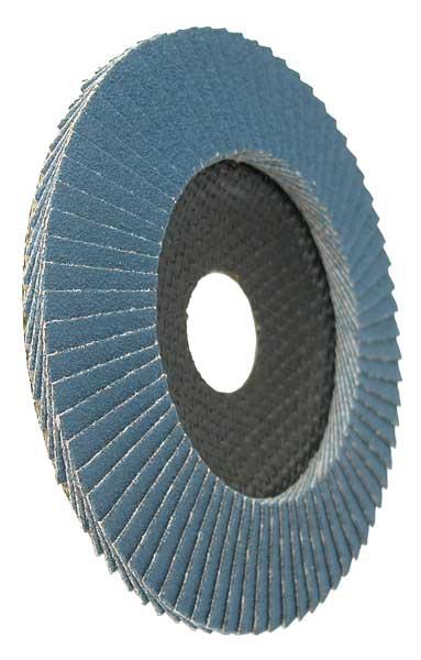 22mm Bore x 125 Diameter x 80 grit Zirconia Flap Disc Convex
