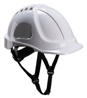 White Site Helmet with Chin Strap and Wheel PS55WHITE