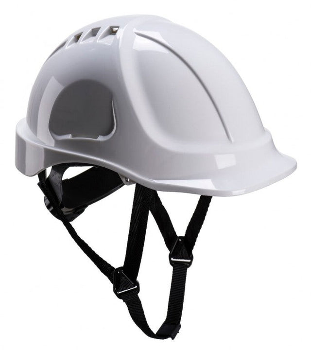 White Site Helmet with Chin Strap and Wheel PS55WHITE