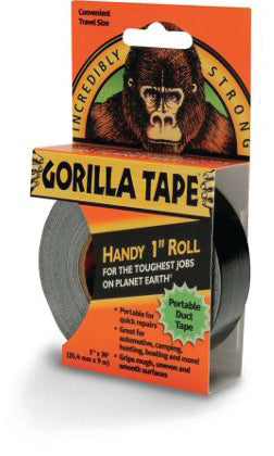 Gorilla Tape (Strong Duct Tape) Handy Roll 1" x 9 Metre