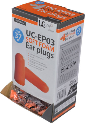 Tapered Ear Plugs (Box 200)