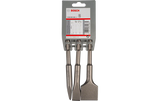 Bosch 3 Piece 140mm SDS -Plus Chisel Set, Point, Flat & Spade 2 608 690 180