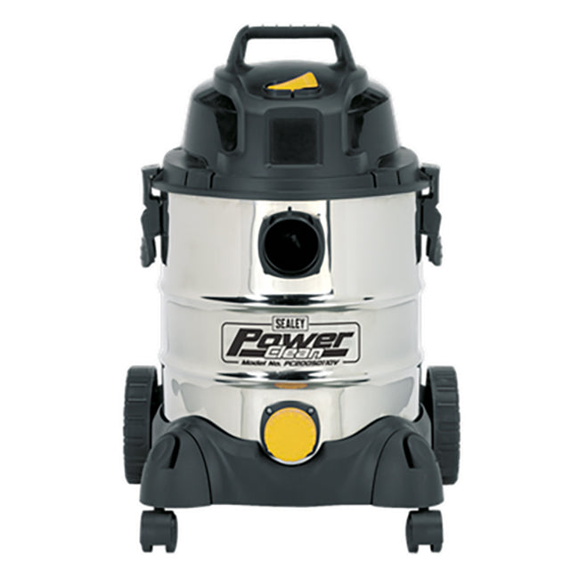 Sealey 20L Industrial Wet / Dry Vacuum Cleaner 1250W 110V Stainless Drum PC200SD110V
