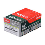 Timco 4.0 x 70 Countersunk Pozi Pz2, C2 Exterior Screws, Silver Organic