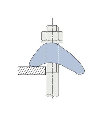 M12 Lindapter Type LS Self Adjusting Clamp Stainless Steel 316 Grip 3-20mm