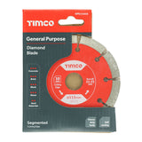Timco 4" 1/2 (115 x 22.2mm) General Purpose Sintered Diamond Disc