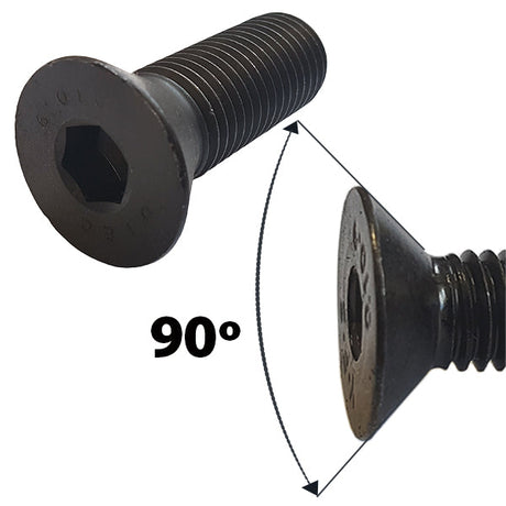 M24 x 160 Socket Screw, 90 Degree Countersunk Head, High Tensile Grade 10.9 Self Colour, BS 4168