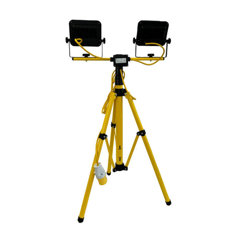 2 x 20W LED Twin Tripod Site Light 110V