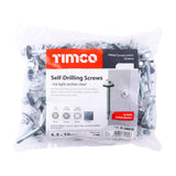 5.5 x 38mm (5/16" Hexagon Head) Self Drill Screws, Metal to Metal, Bright Zinc Plated For Steel 1.2-4mm Thickness with 16mm EPDM Washer ZL38W16