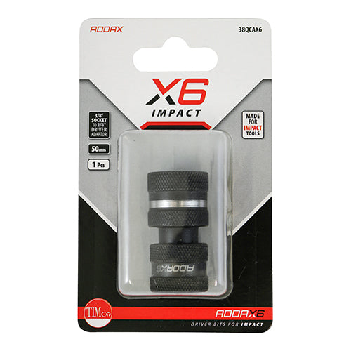 1/2 to 1/4 Addax X6 Quick Change Impact Adaptor 12QCAX6