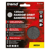 Trend 125mm Mesh Random Orbit 150 Grit Sanding Sheets, AB/125/150M, Pack of 5