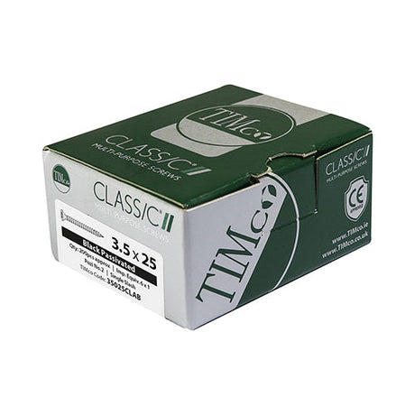 Timco 5.0 x 30mm (10 x 1" 1/4) Countersunk Pozi, Classic Woodscrew, Black Passivated, 50030CLAB